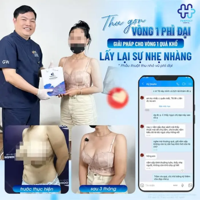 Thu gọn ngực phì đại: Ưu điểm và quy trình thực hiện