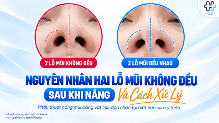 Nguyên Nhân Hai Lỗ Mũi Không Đều Sau Khi Nâng Và Cách Xử Lý