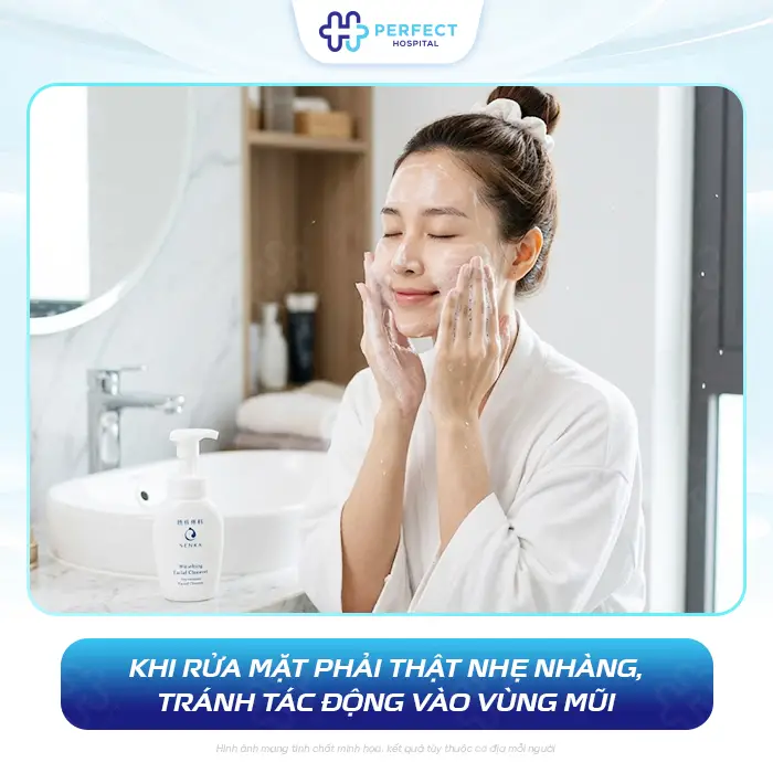 Nâng Mũi Bao Lâu Thì Được Dùng Sữa Rửa Mặt An Toàn Cho Mũi