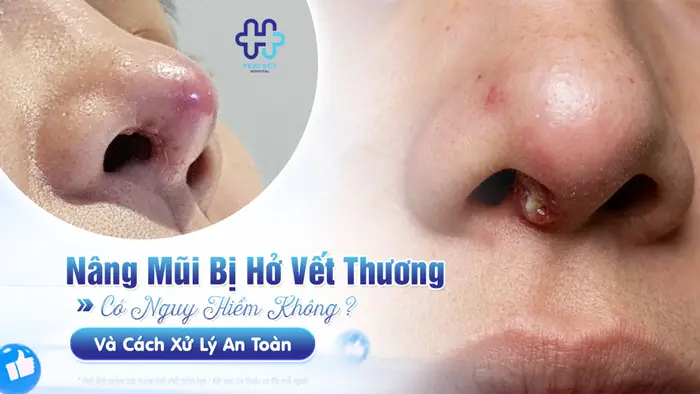 Nâng Mũi Bị Hở Vết Thương Có Nguy Hiểm Không Và Cách Xử Lý An Toàn
