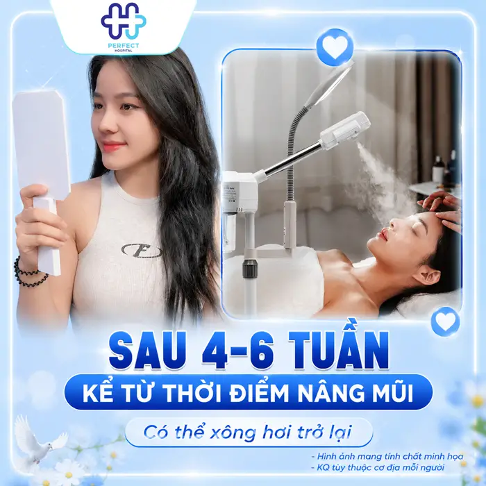 Nâng mũi có được xông mặt không? Cần lưu ý những gì