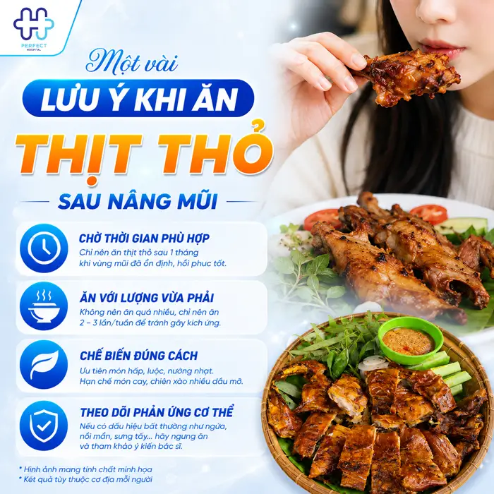 Nâng Mũi Ăn Thịt Thỏ Được Không? Tại Sao Bác Sĩ Khuyên Nên Kiêng?