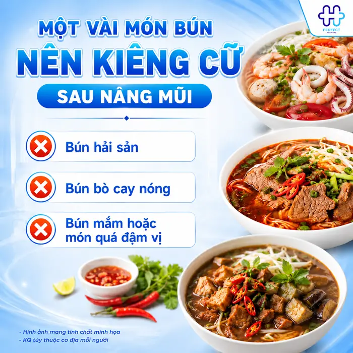 Nâng Mũi Có Được Ăn Bún Không? Có Ảnh Hưởng Đến Mũi Không?