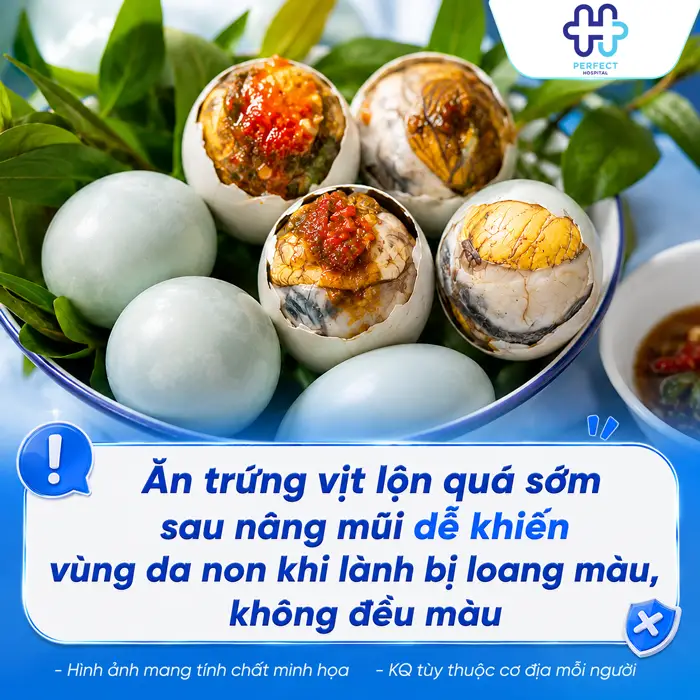 Nâng Mũi Có Được Ăn Trứng Vịt Lộn Không? Giải Đáp Chi Tiết