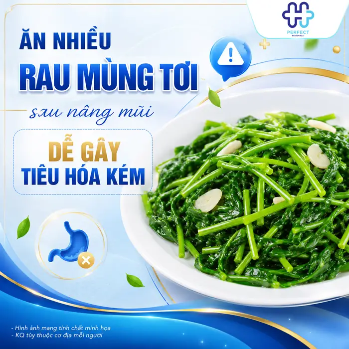 Nâng Mũi Có Nên Ăn Rau Mùng Tơi Không? Chuyên Gia Giải Đáp