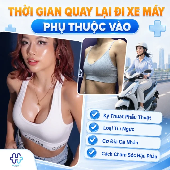 Nâng Ngực Bao Lâu Được Đi Xe Máy? Mốc Thời Gian An Toàn Cần Biết