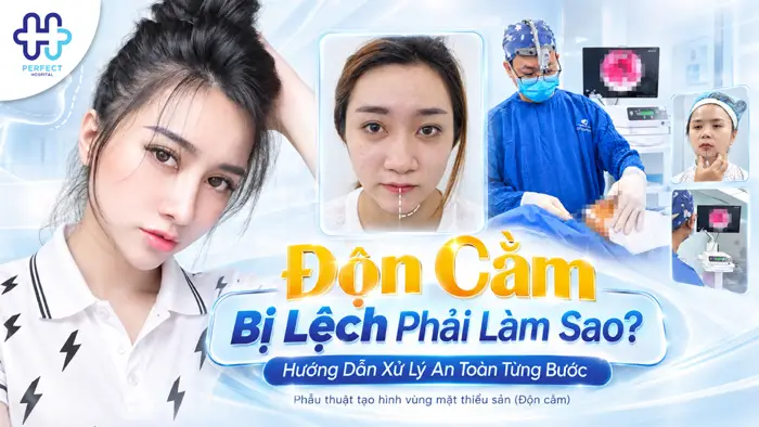 Độn Cằm Bị Lệch Phải Làm Sao? Hướng Dẫn Xử Lý An Toàn Từng Bước