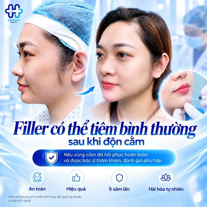 Độn Cằm Rồi Có Tiêm Filler Được Không? Bác Sĩ Giải Đáp Chi Tiết